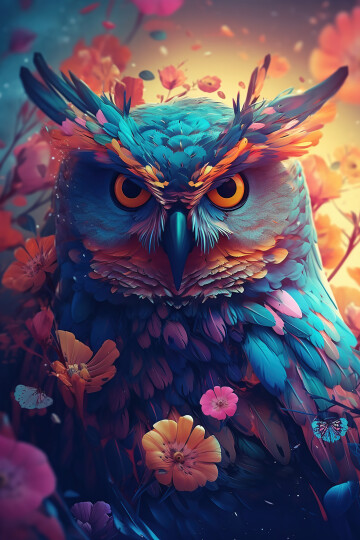 owl-bird-colorful-flowers-generative-ai.jpg